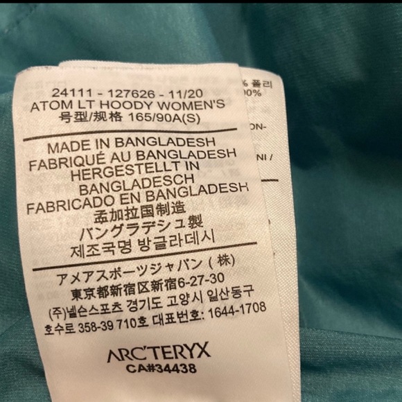 ❌❌SOLD in M❌❌Arcteryx Atom LT Hoodie Women EUC Timelapse - Picture 9 of 9